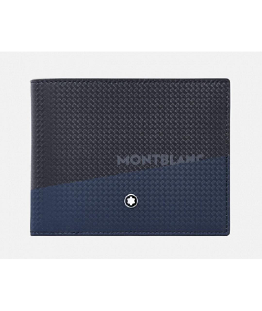 MONTBLANC Темно-синий кожаный кошелек, фото 9