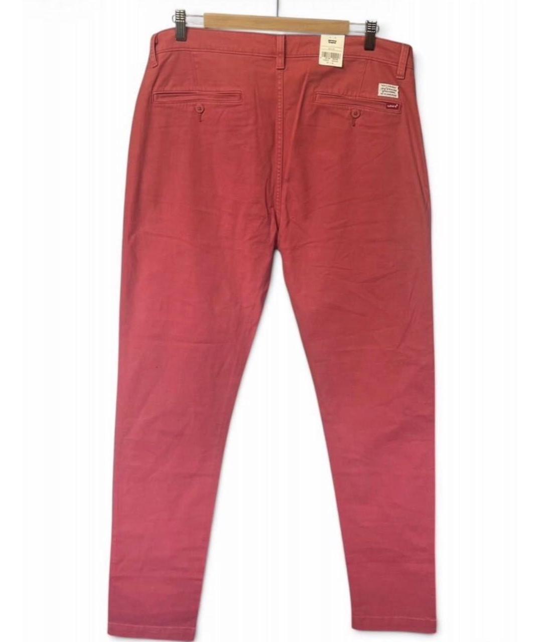 LEVI'S Коралловые хлопковые брюки чинос, фото 2