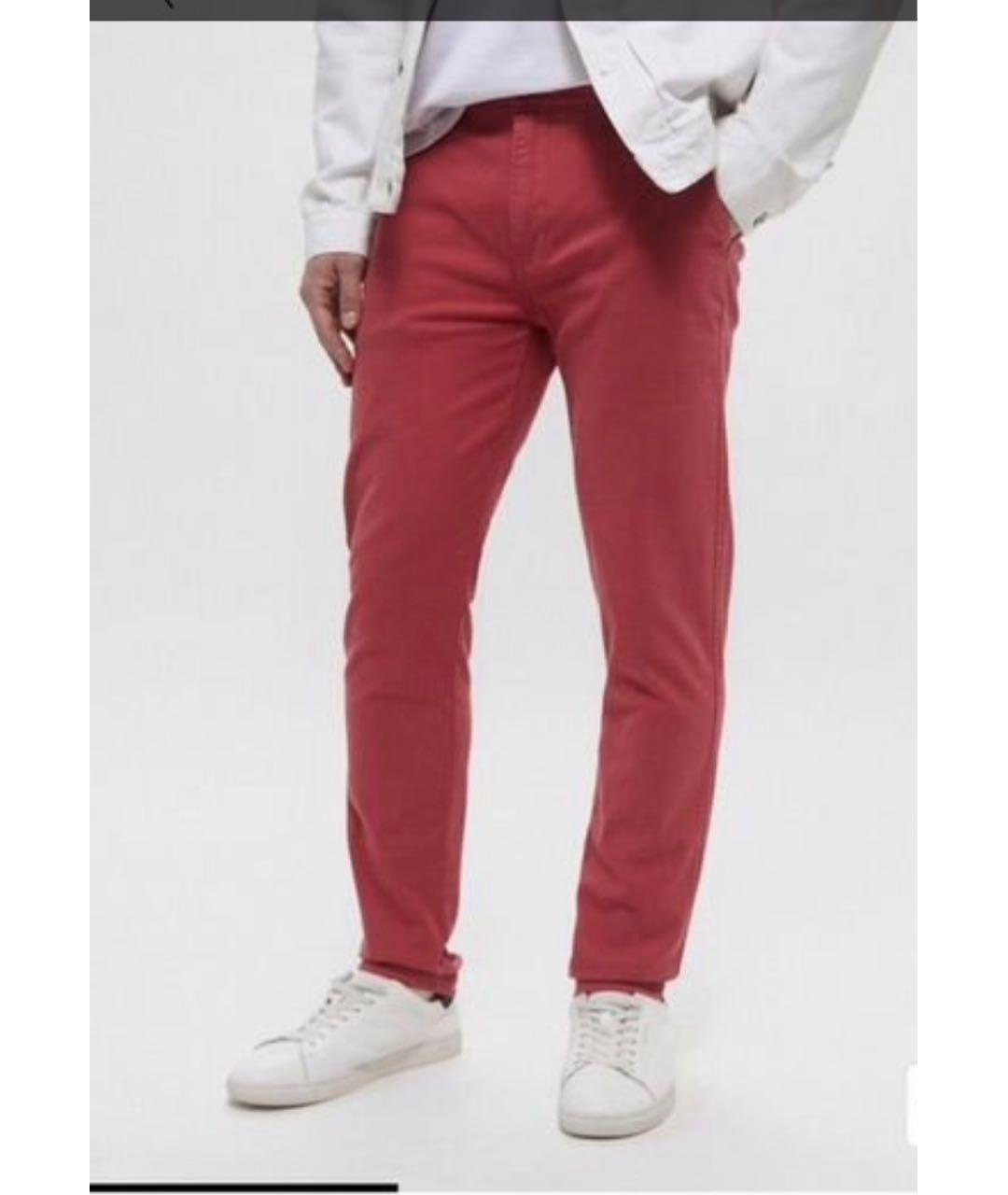 LEVI'S Коралловые хлопковые брюки чинос, фото 5