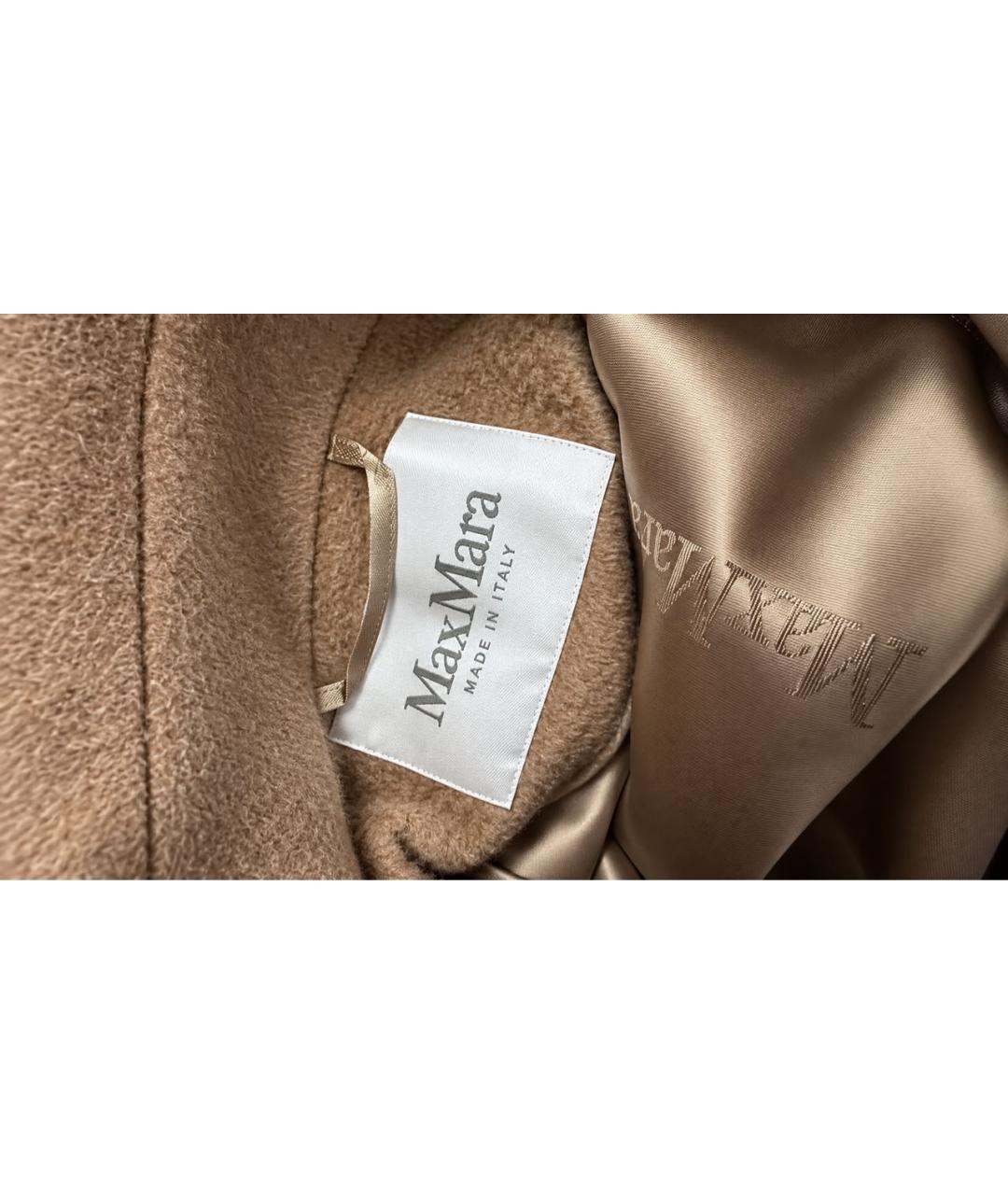 MAX MARA Коричневое шерстяное пальто, фото 3
