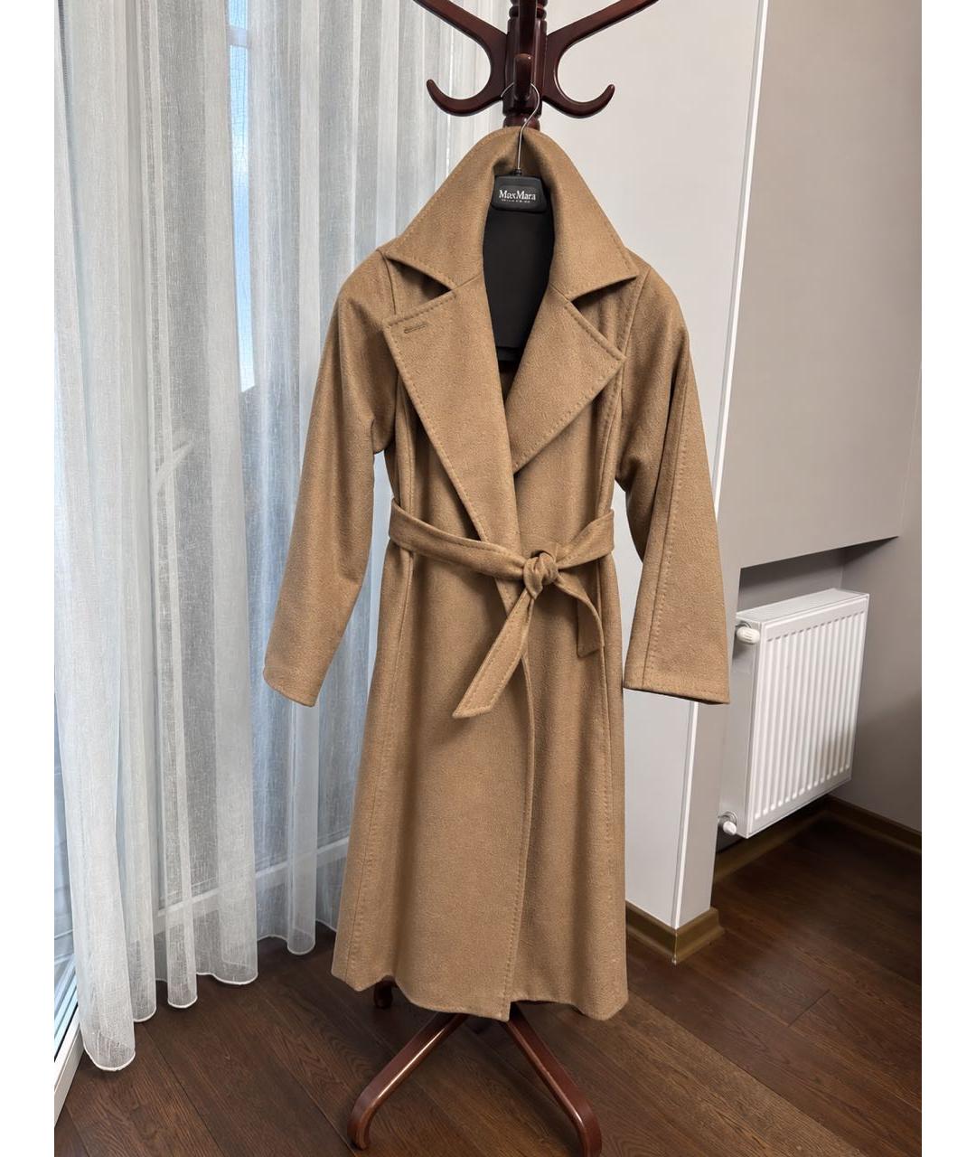 MAX MARA Коричневое шерстяное пальто, фото 5
