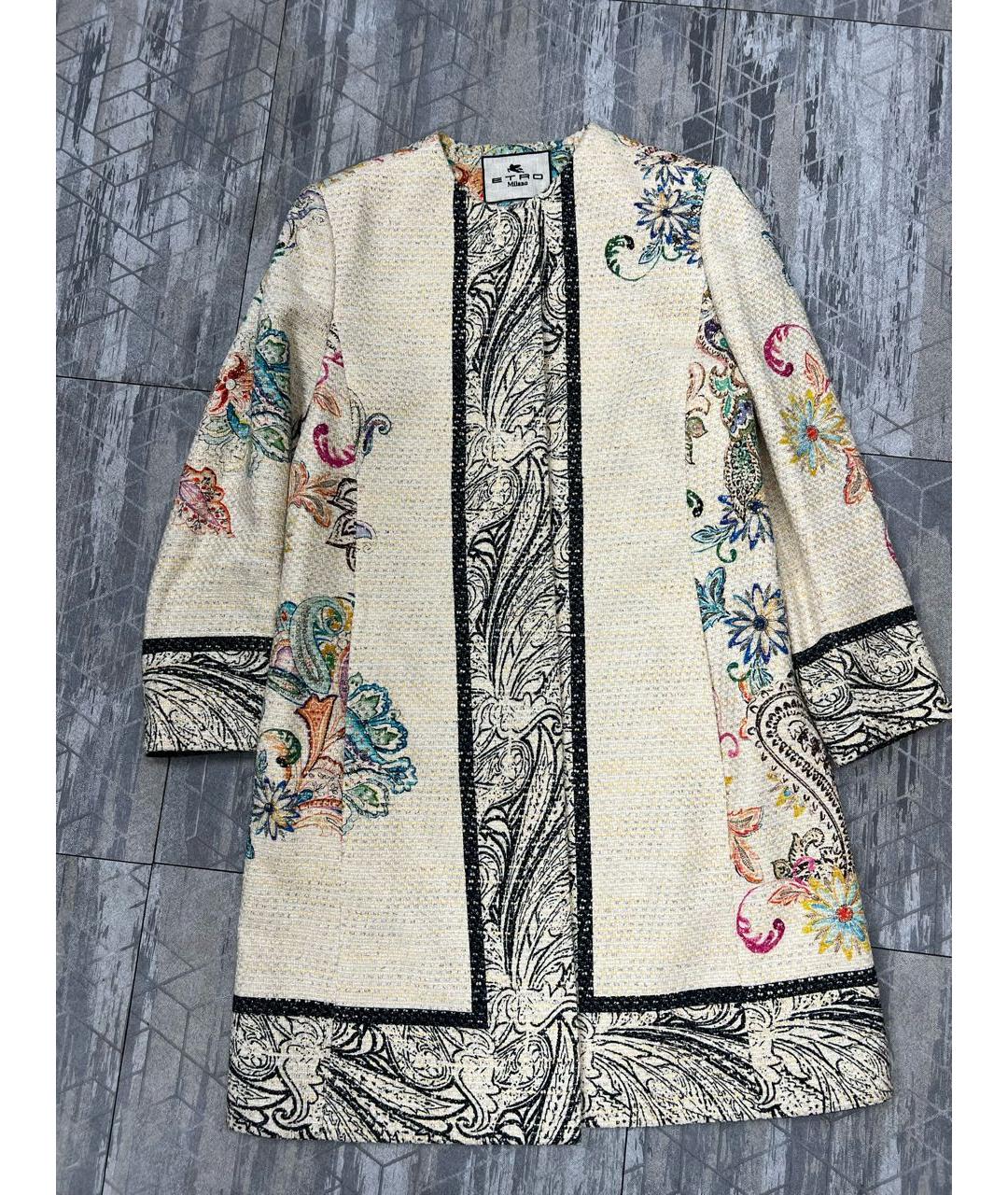 ETRO Бежевое хлопковое пальто, фото 3
