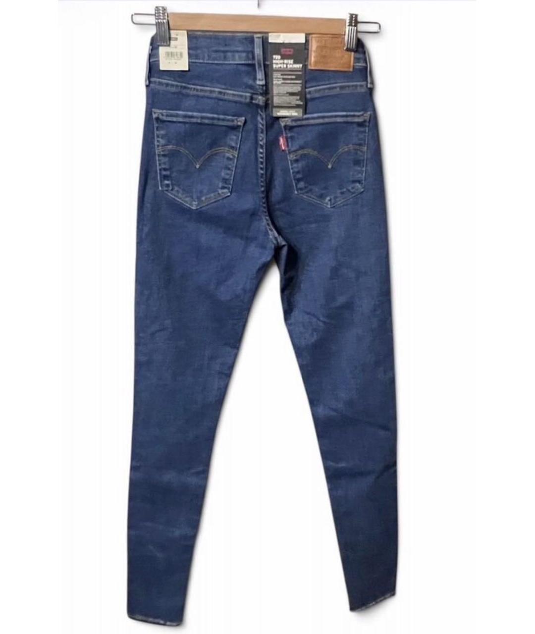 LEVI'S Синие хлопковые джинсы слим, фото 2