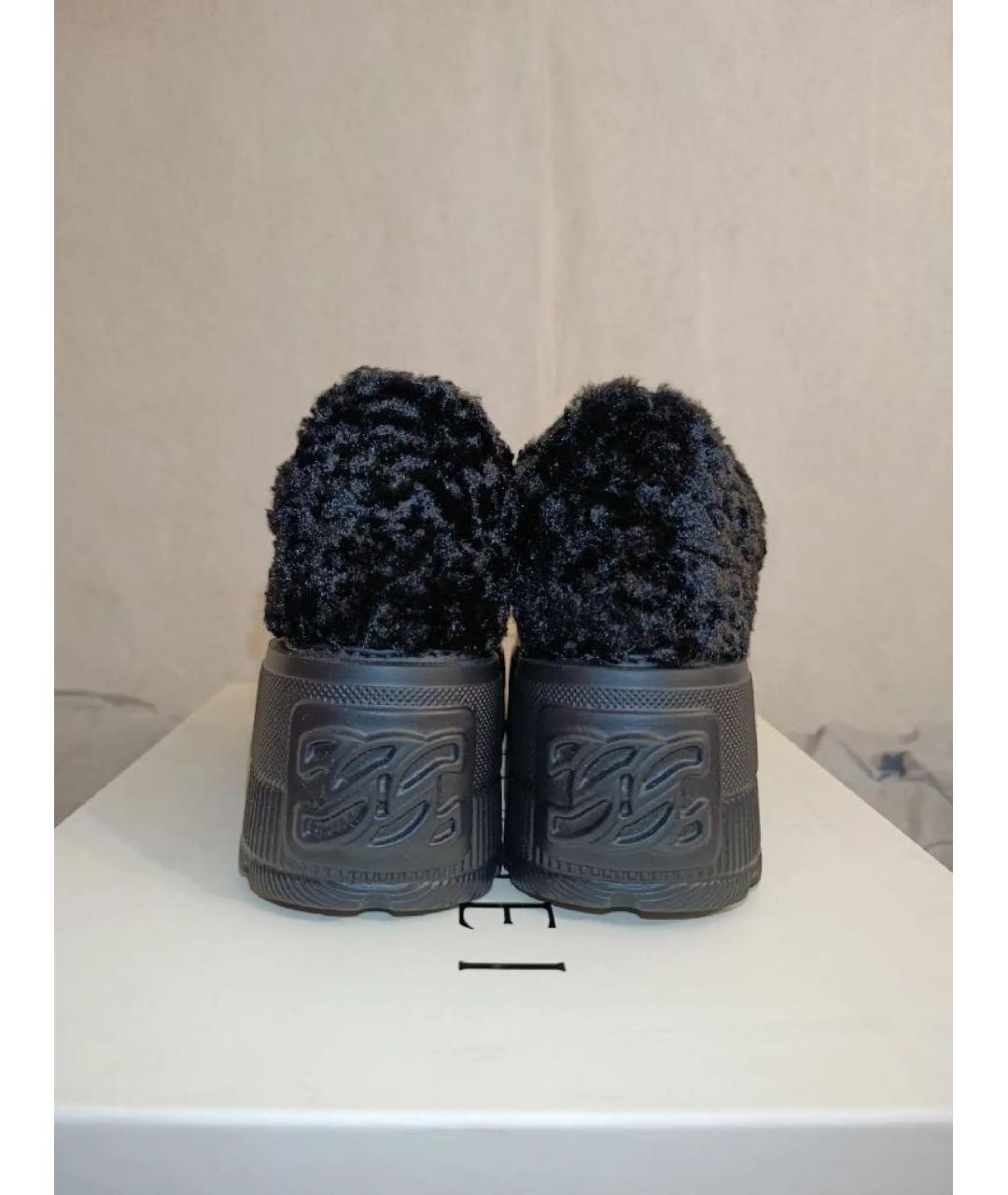 CASADEI Черные кеды, фото 4