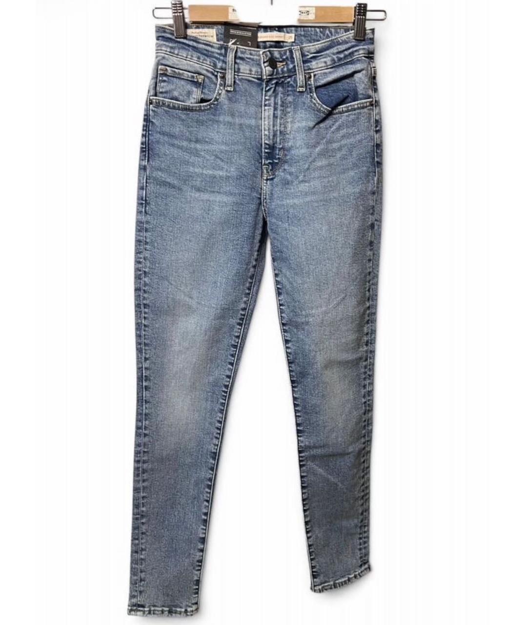 LEVI'S Голубые хлопковые джинсы слим, фото 5