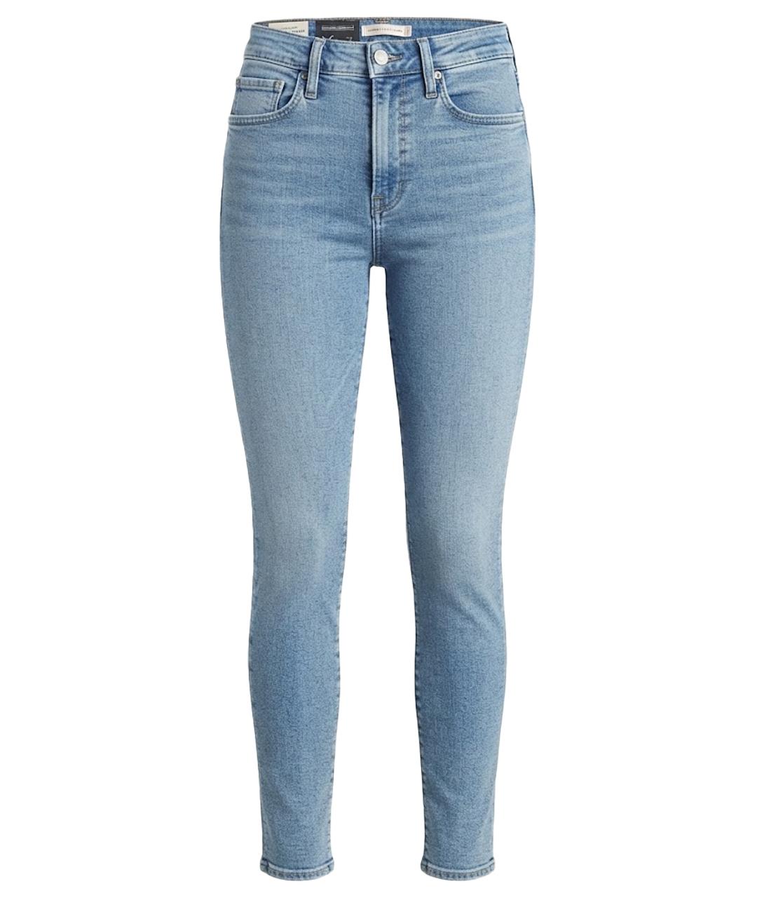 LEVI'S Голубые хлопковые джинсы слим, фото 1