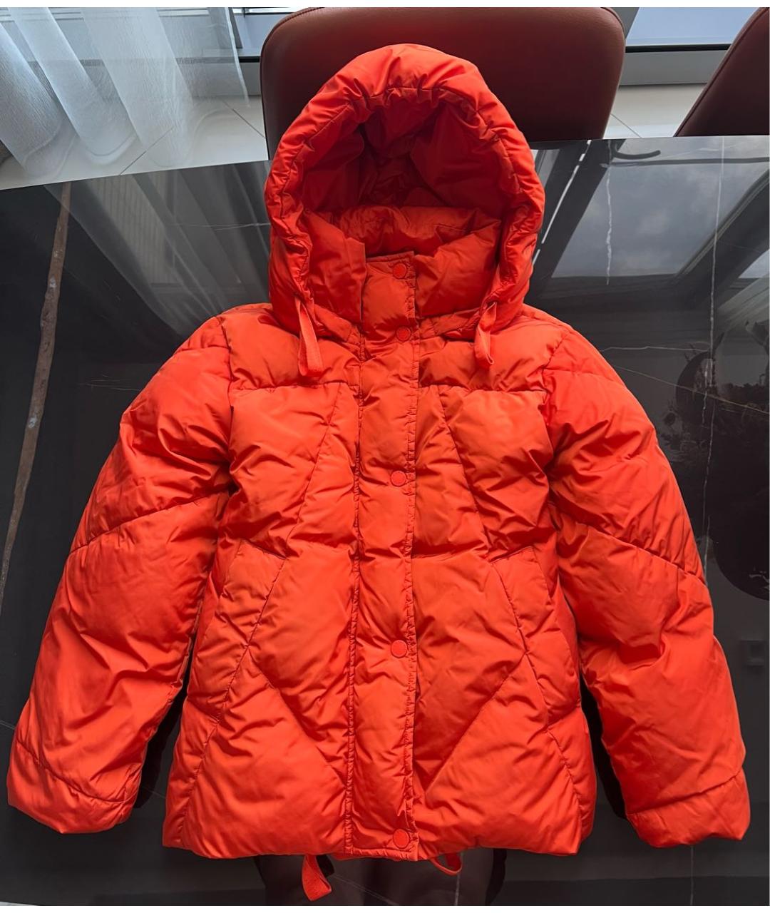 WEEKEND MAX MARA Оранжевая полиэстеровая куртка, фото 9