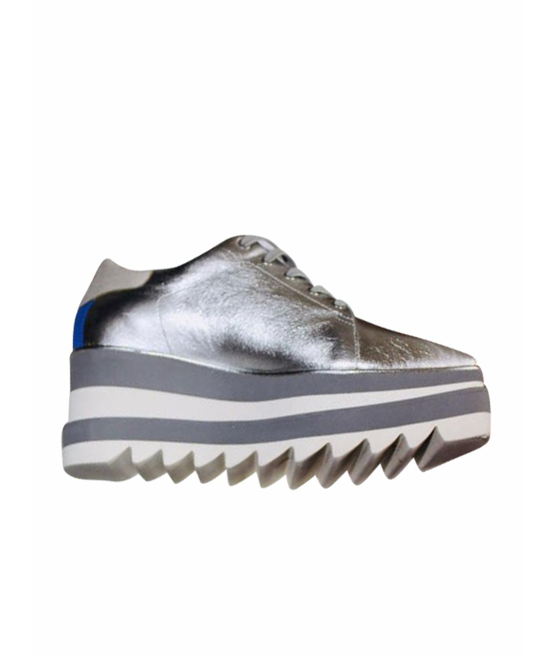 STELLA MCCARTNEY Серебряные ботинки из искусственной кожи, фото 1