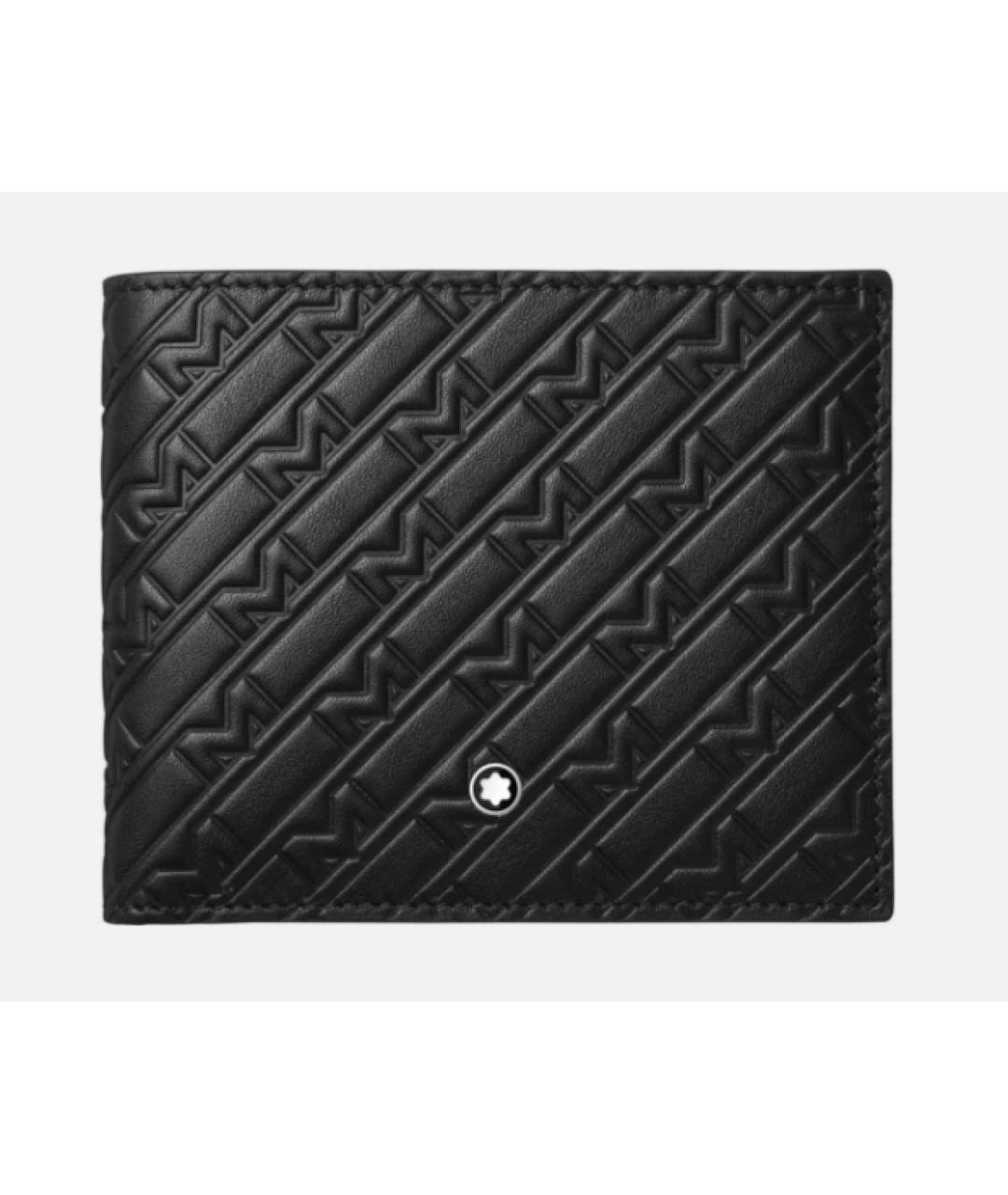 MONTBLANC Черный кожаный кошелек, фото 10