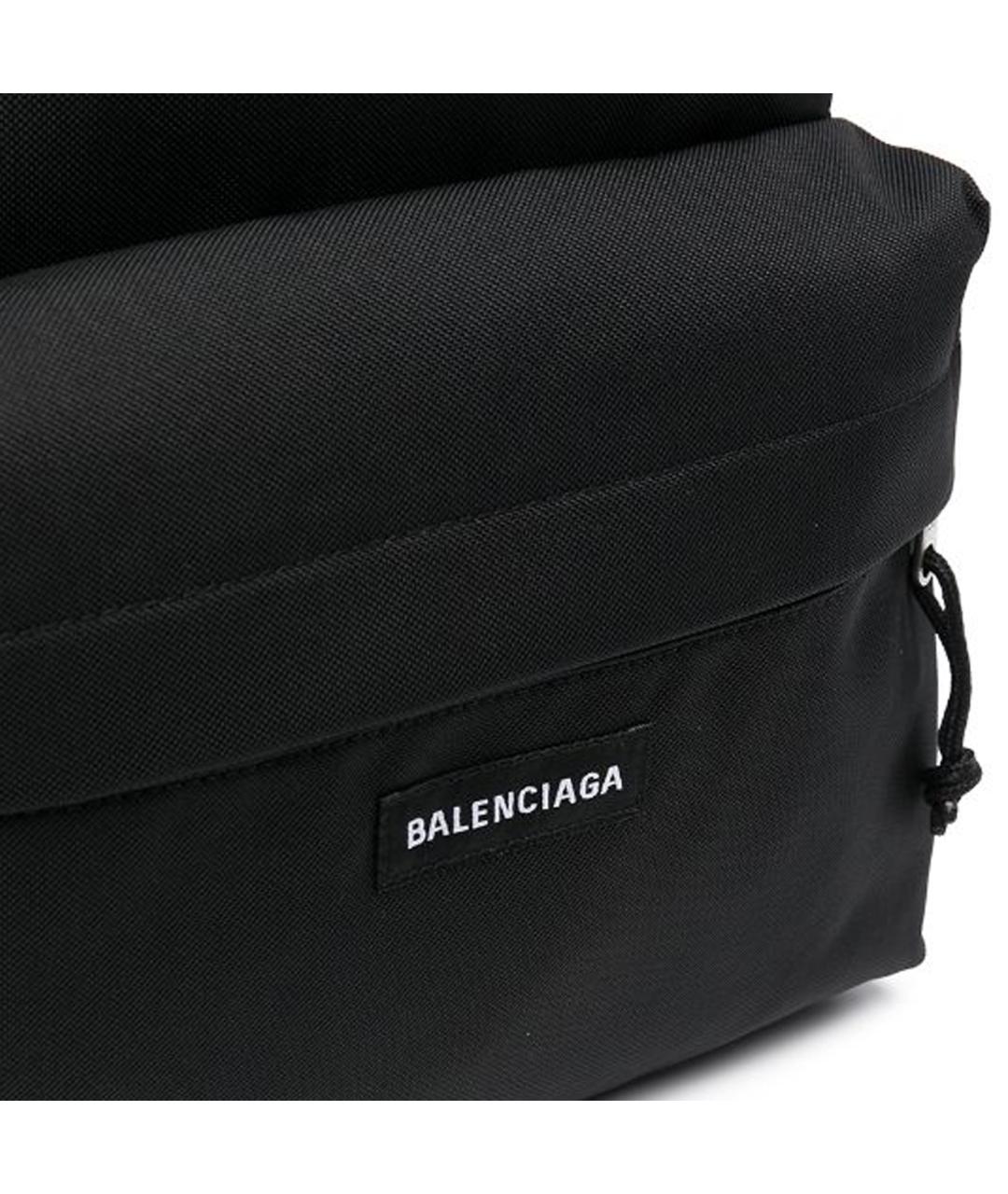 BALENCIAGA Черный нейлоновый рюкзак, фото 5