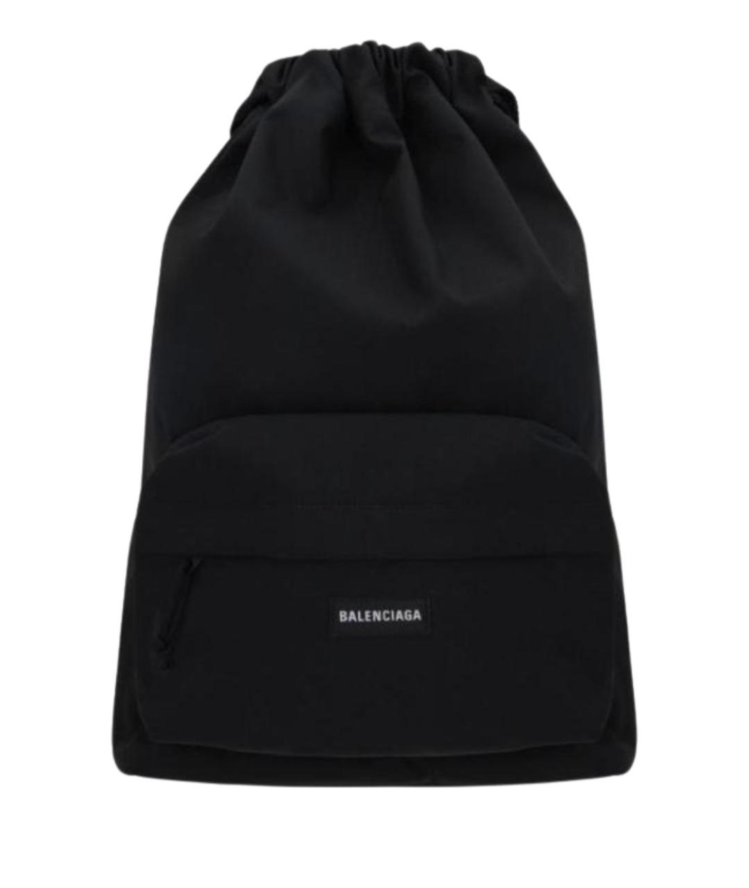 BALENCIAGA Черный нейлоновый рюкзак, фото 1