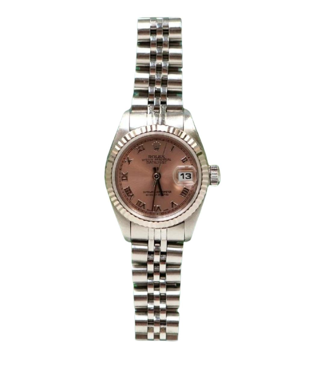 ROLEX Розовые часы из белого золота, фото 1