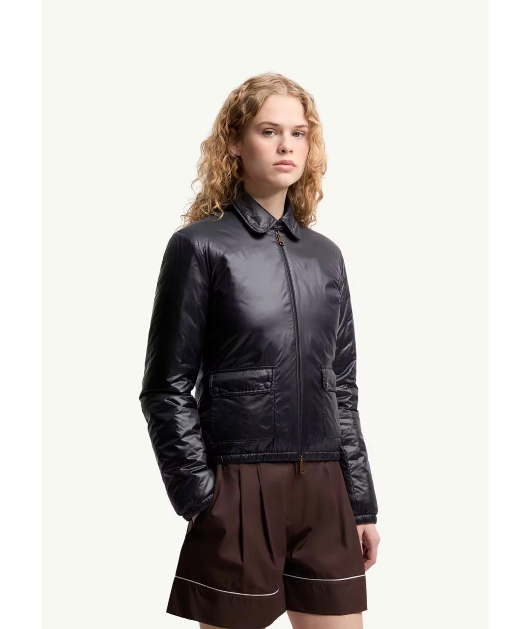 MONCLER Темно-синяя куртка, фото 4