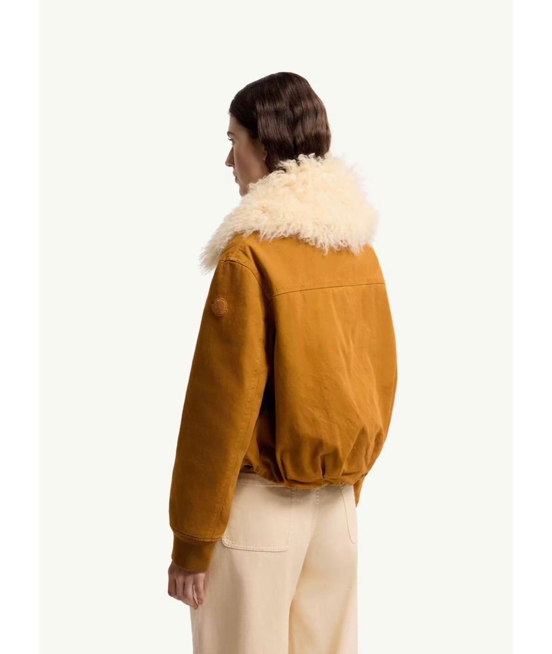 MONCLER Горчичная куртка, фото 5