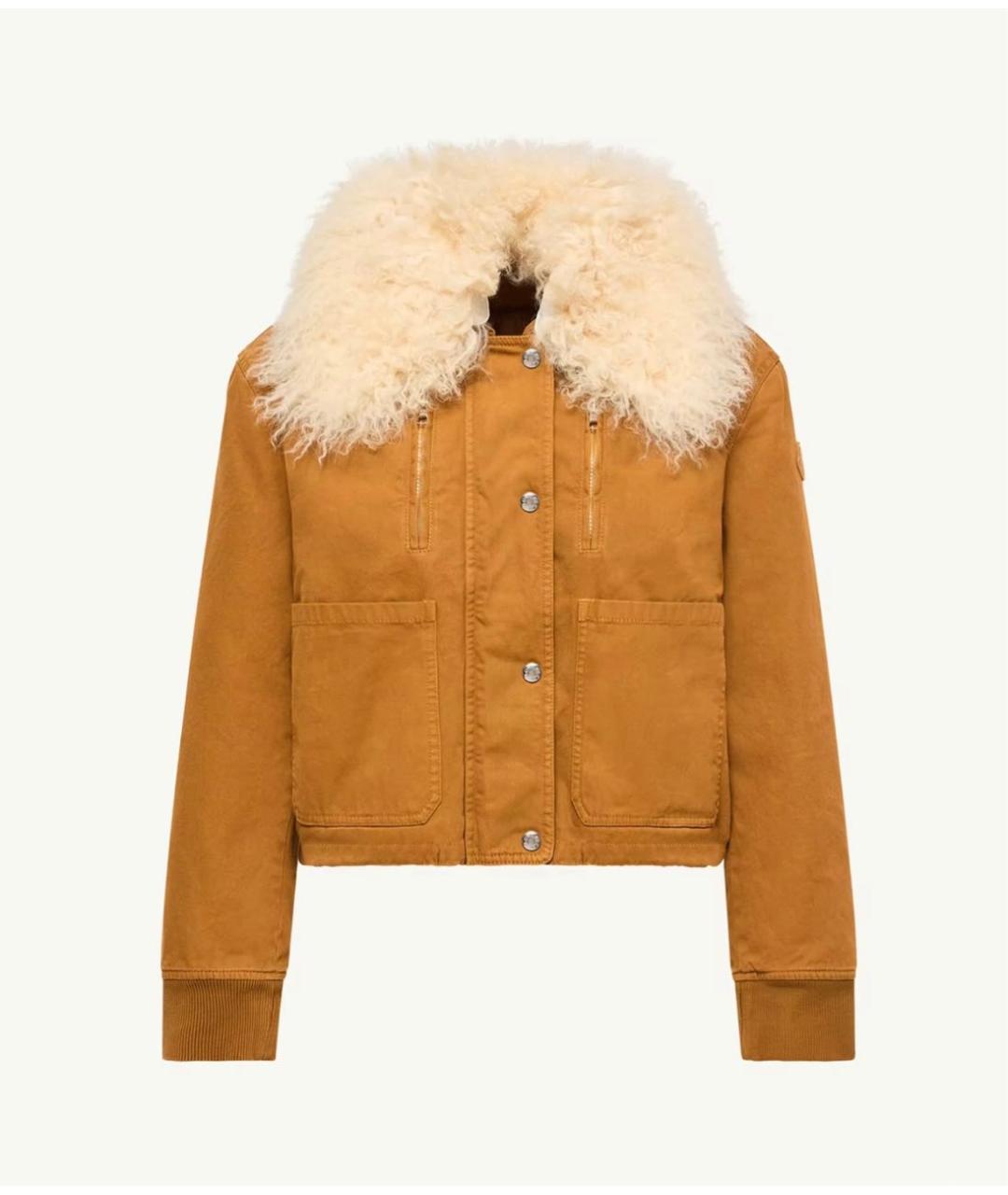 MONCLER Горчичная куртка, фото 7