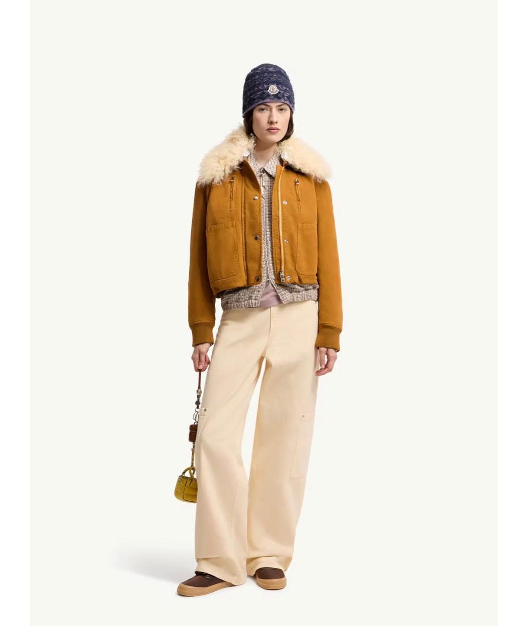 MONCLER Горчичная куртка, фото 3