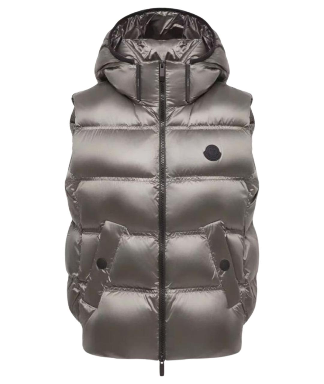 MONCLER Серебряный жилет, фото 1