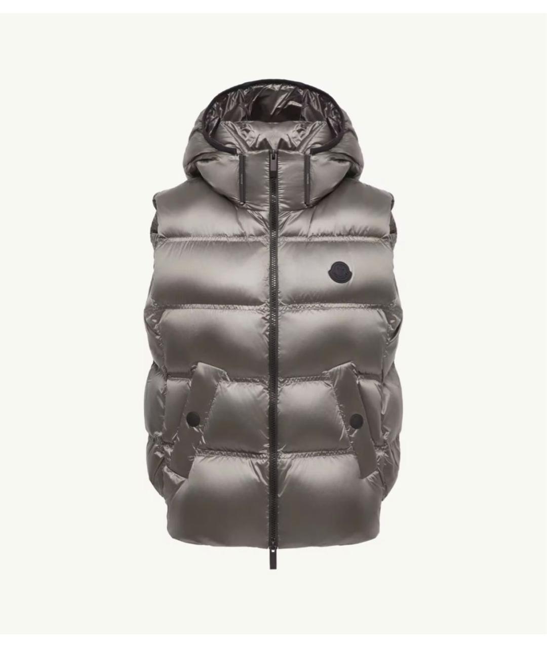 MONCLER Серебряный жилет, фото 6