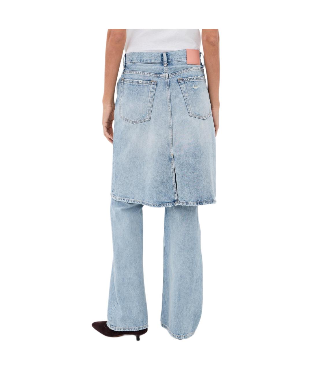 ACNE STUDIOS Голубые прямые джинсы, фото 2
