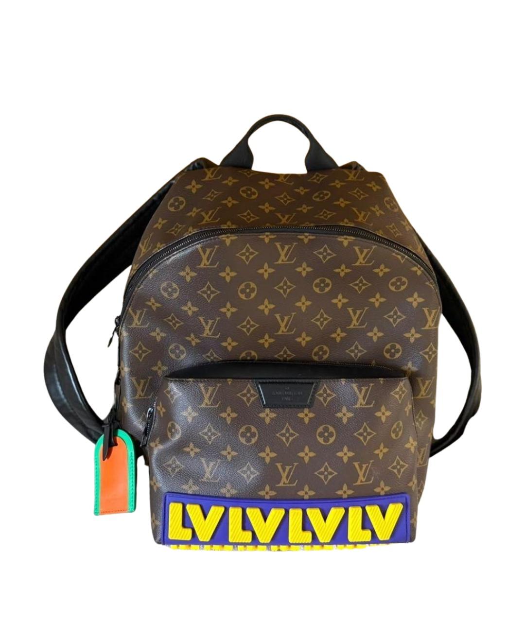LOUIS VUITTON Коричневый кожаный рюкзак, фото 1