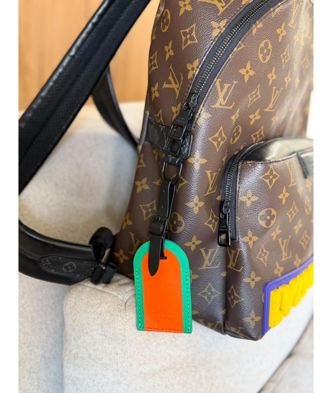 LOUIS VUITTON Коричневый кожаный рюкзак, фото 2