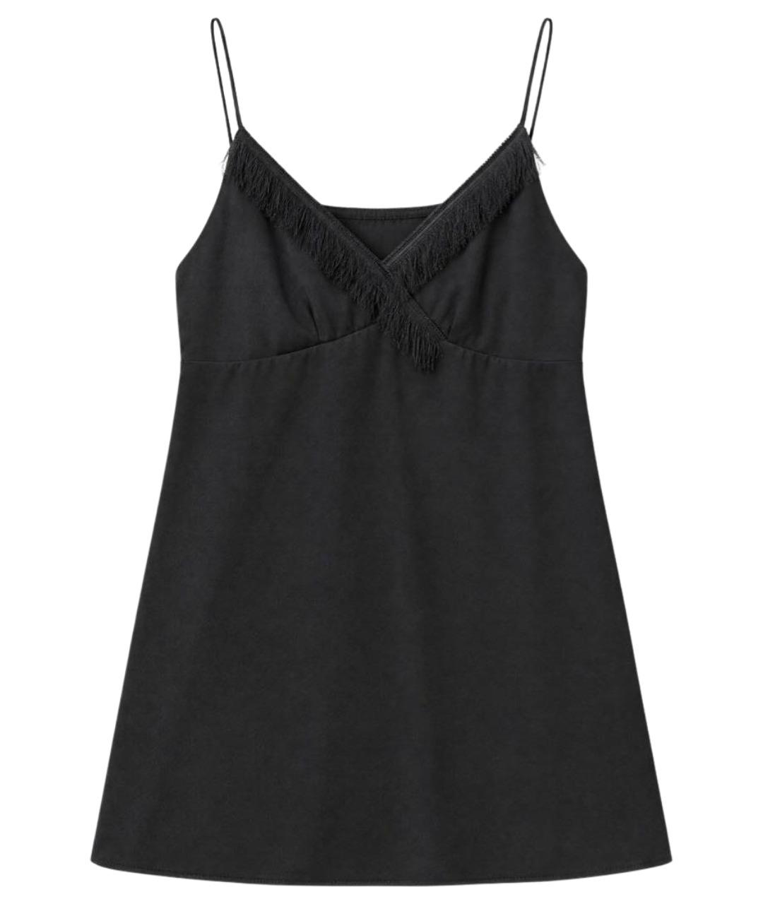 3.1 PHILLIP LIM Черная шелковая майка, фото 1