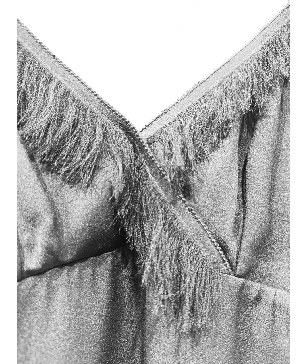 3.1 PHILLIP LIM Черная шелковая майка, фото 2