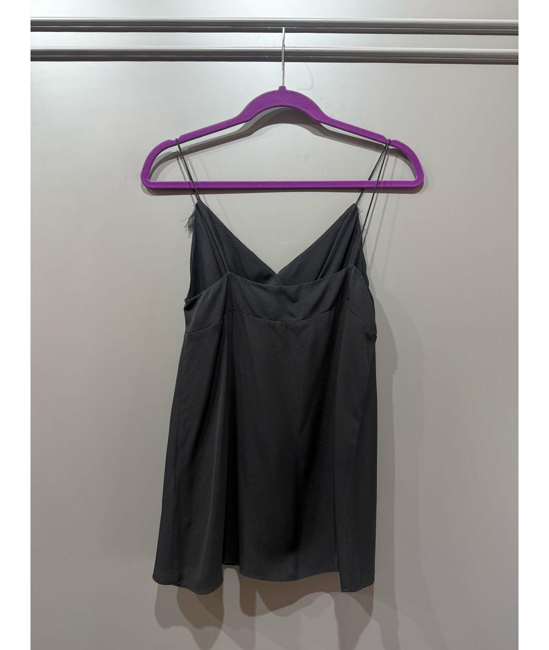 3.1 PHILLIP LIM Черная шелковая майка, фото 6