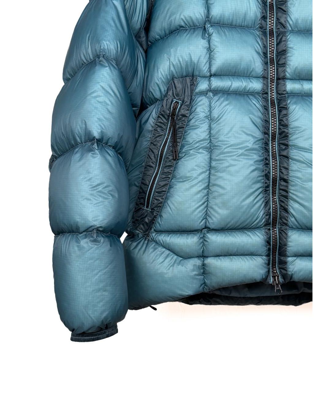 CP COMPANY Бирюзовый полиамидовый пуховик, фото 5