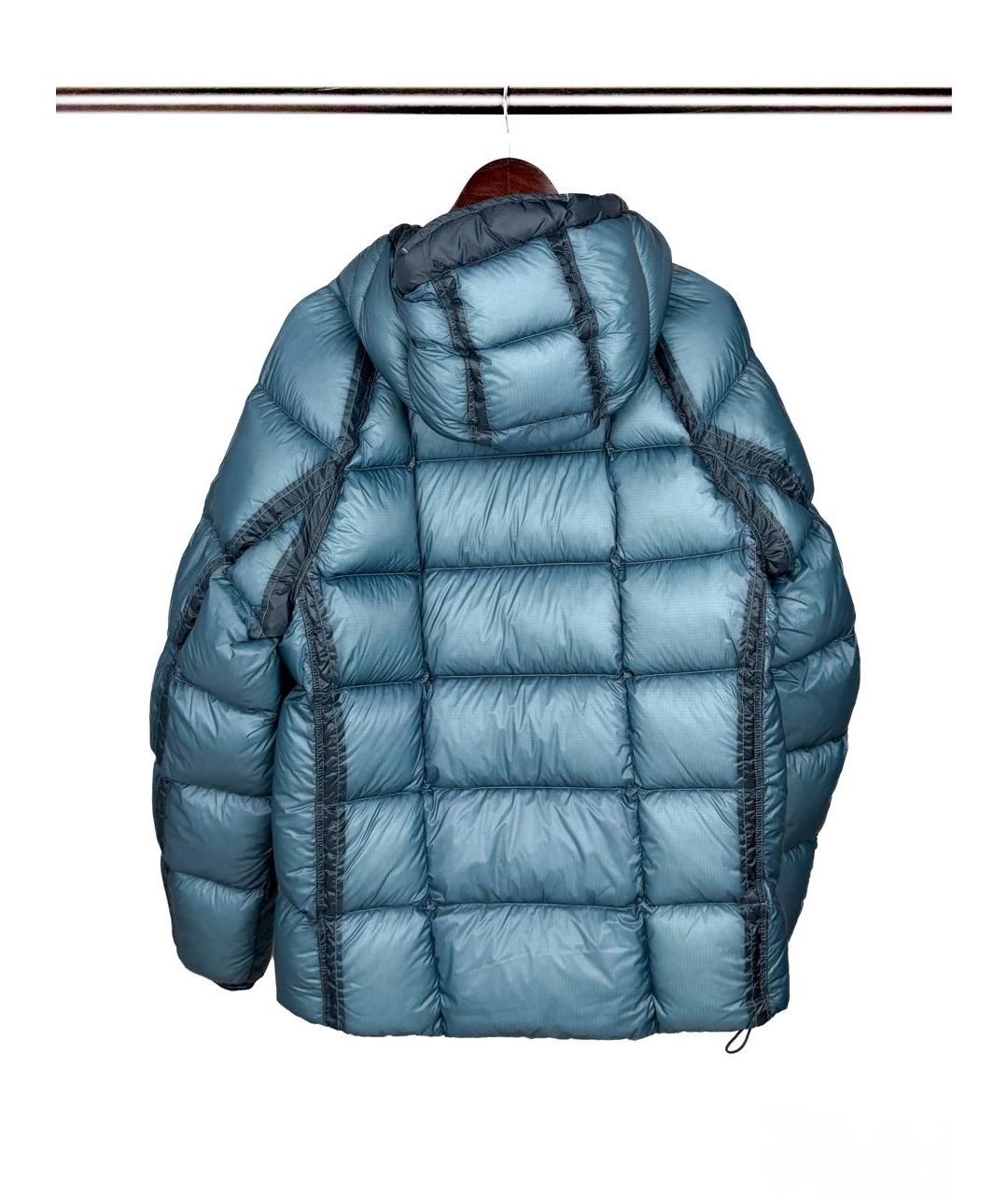 CP COMPANY Бирюзовый полиамидовый пуховик, фото 2