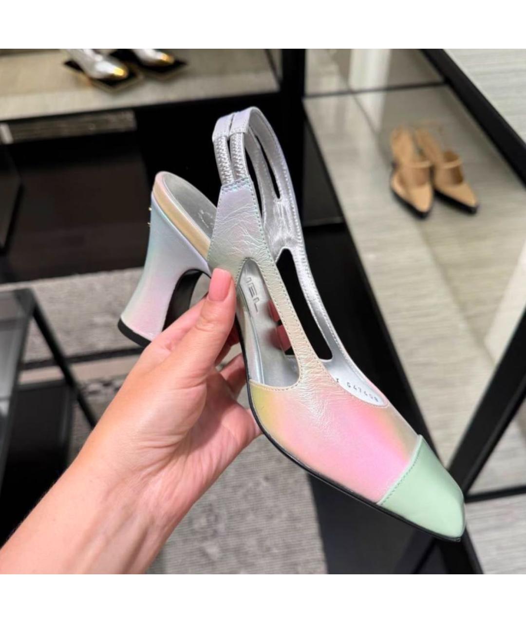 CHANEL Мульти туфли из лакированной кожи, фото 4