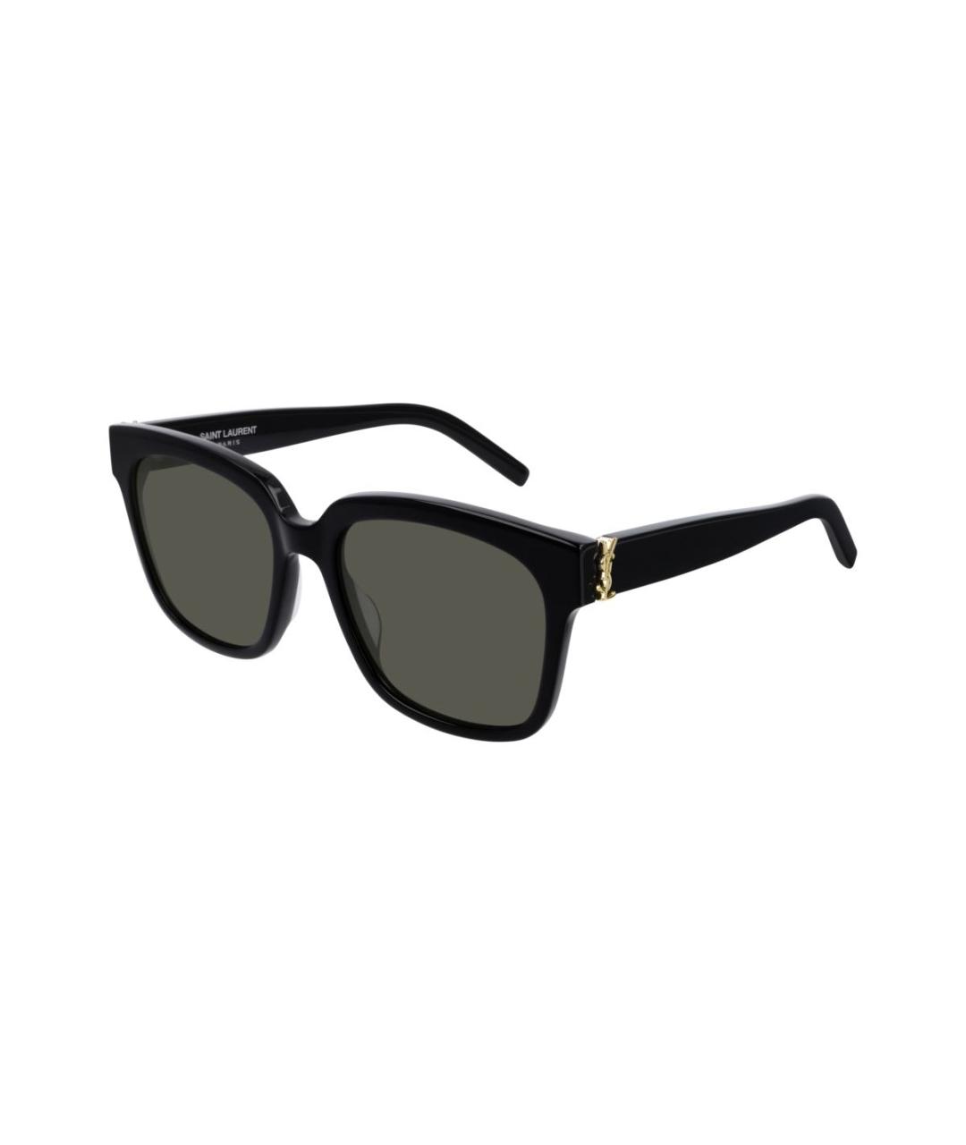 SAINT LAURENT Черные пластиковые солнцезащитные очки, фото 8
