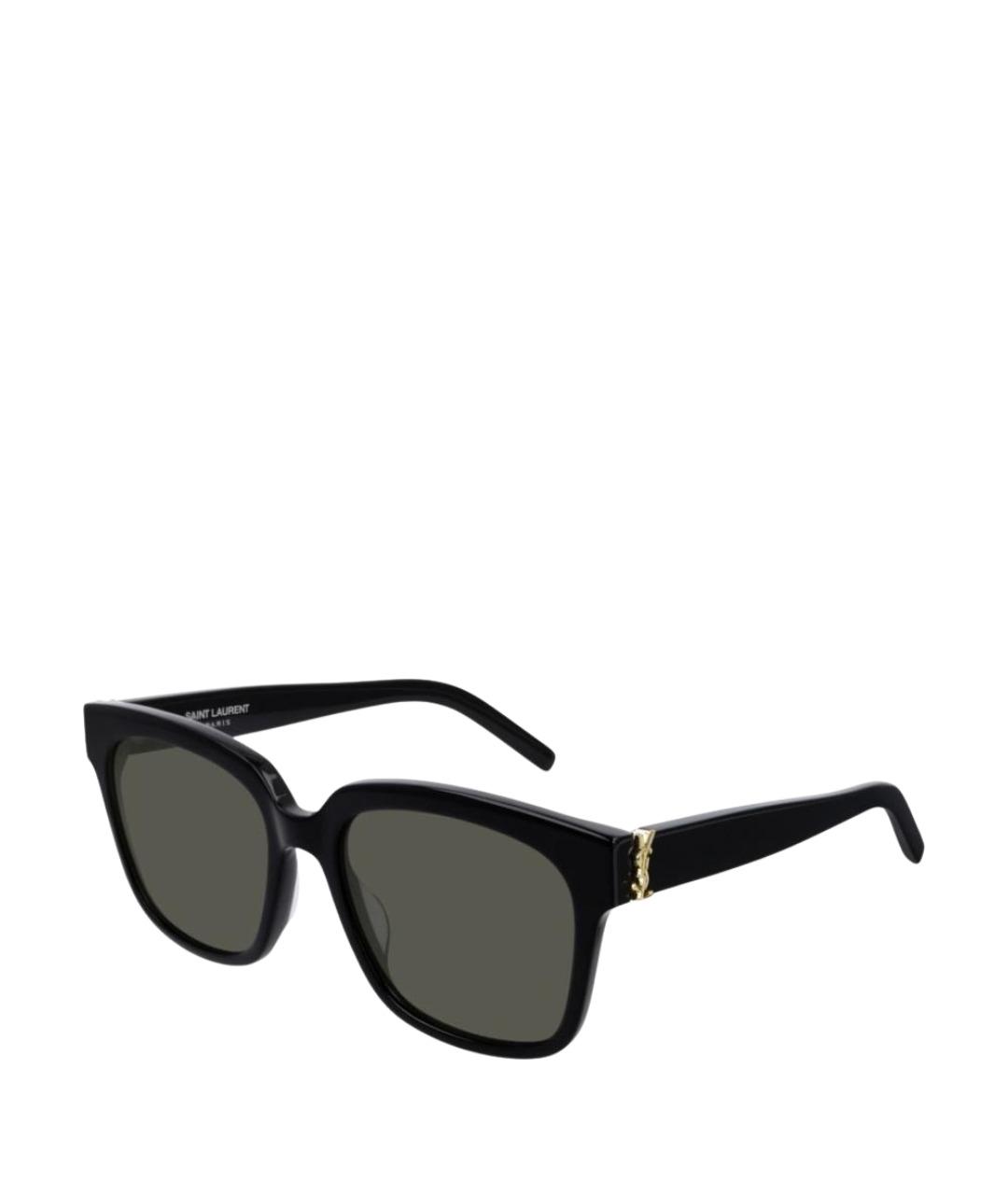 SAINT LAURENT Черные пластиковые солнцезащитные очки, фото 1