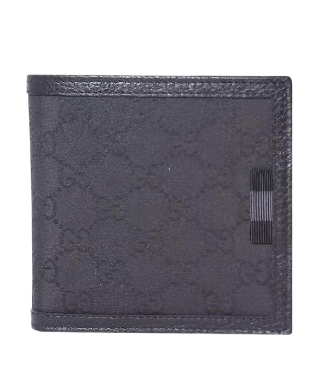 GUCCI Черный кожаный кошелек, фото 1