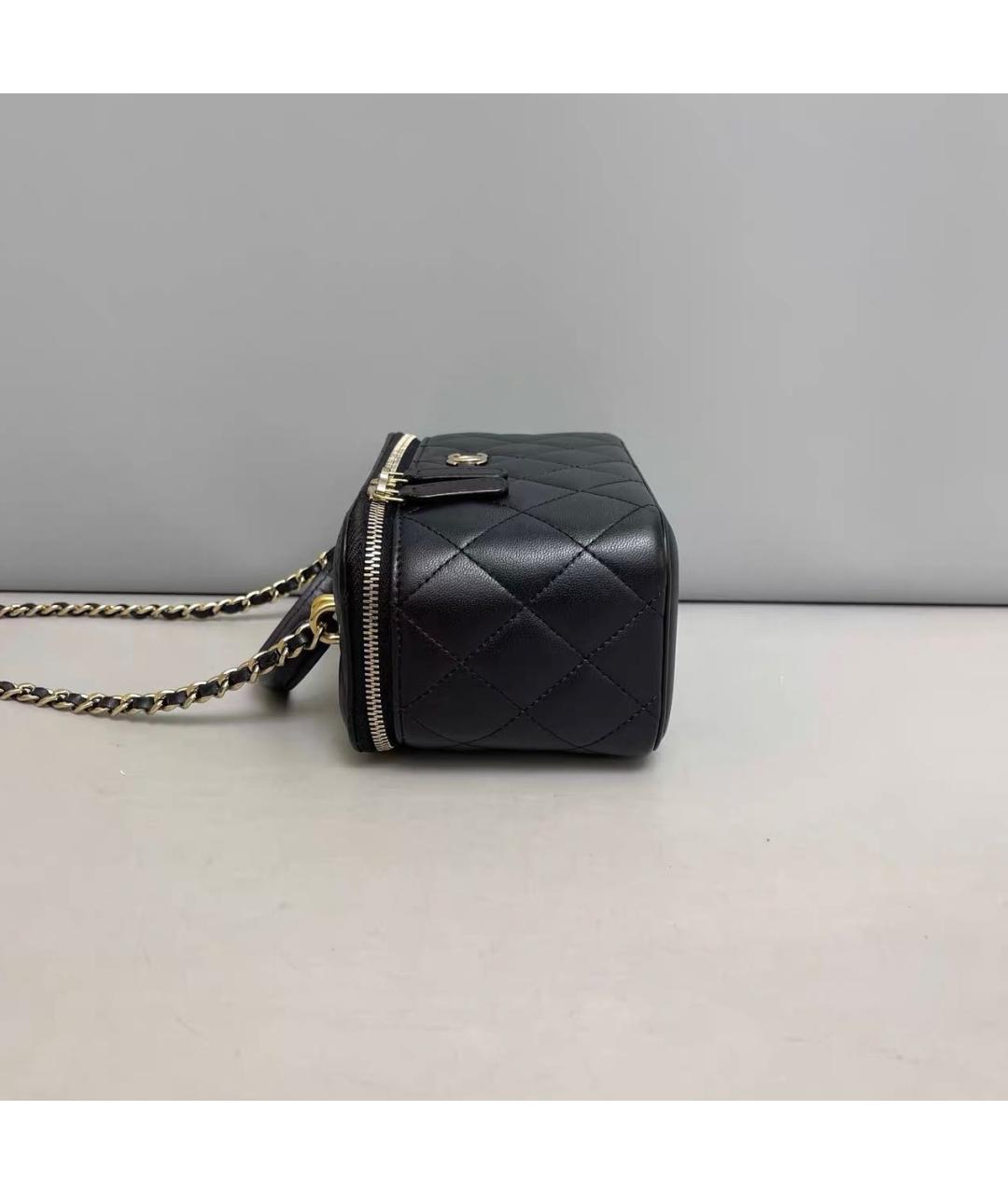 CHANEL Черная кожаная сумка через плечо, фото 4