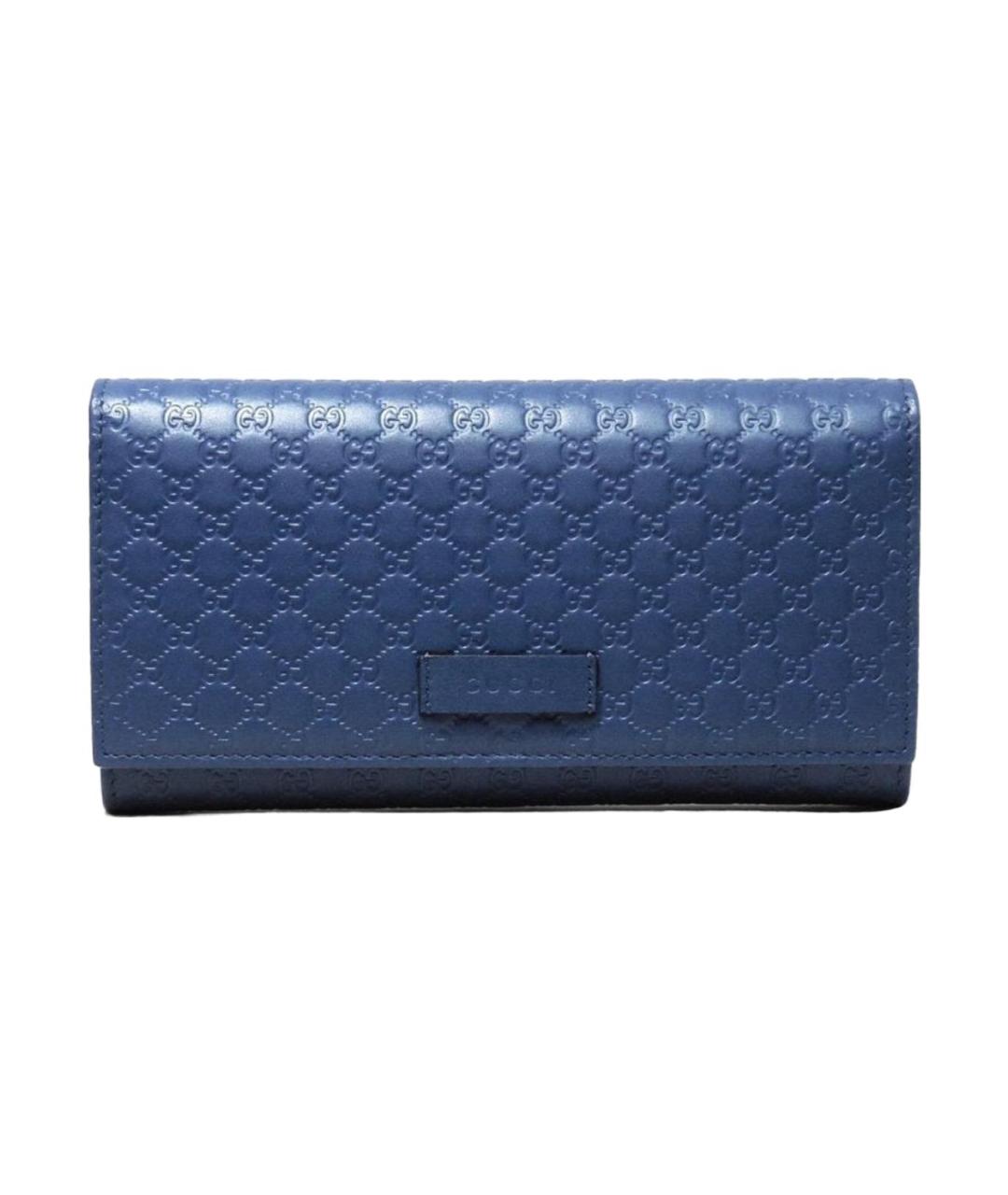 GUCCI Синий кожаный кошелек, фото 1
