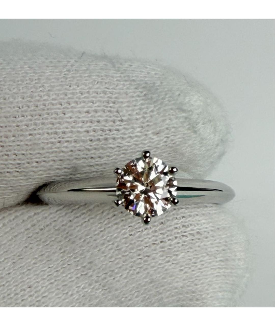 TIFFANY&CO Белое платиновое кольцо, фото 6
