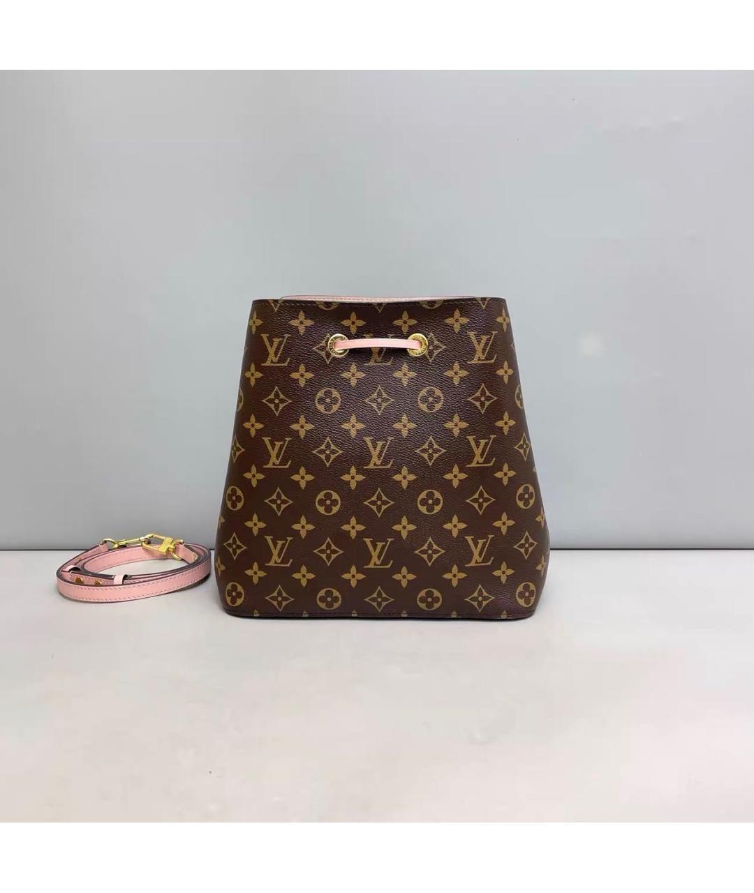 LOUIS VUITTON Розовая кожаная сумка через плечо, фото 2