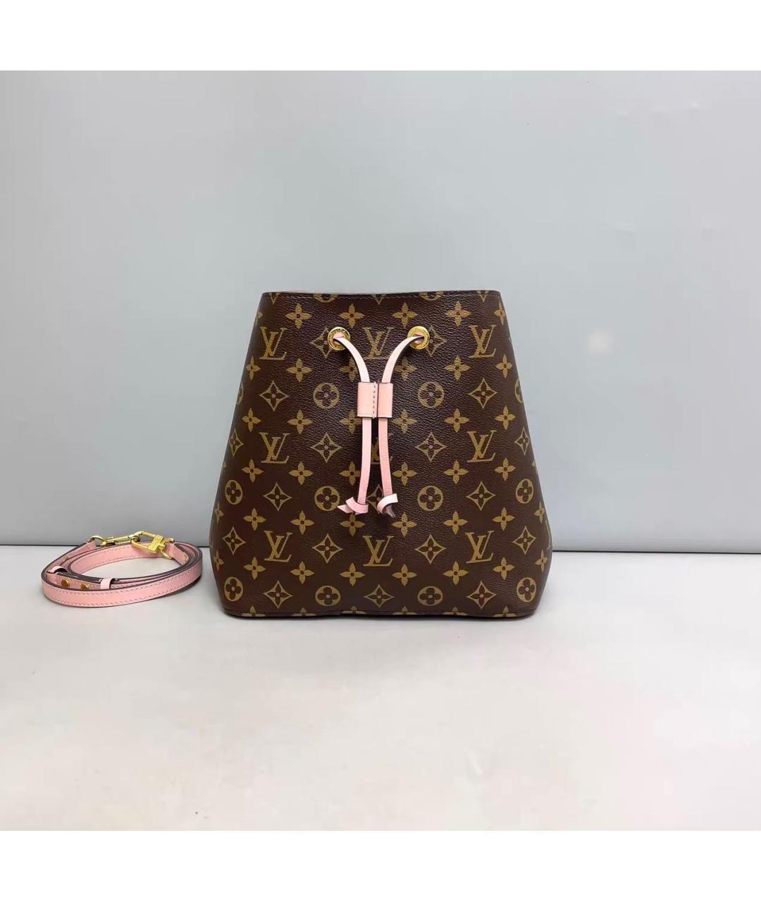 LOUIS VUITTON Розовая кожаная сумка через плечо, фото 9