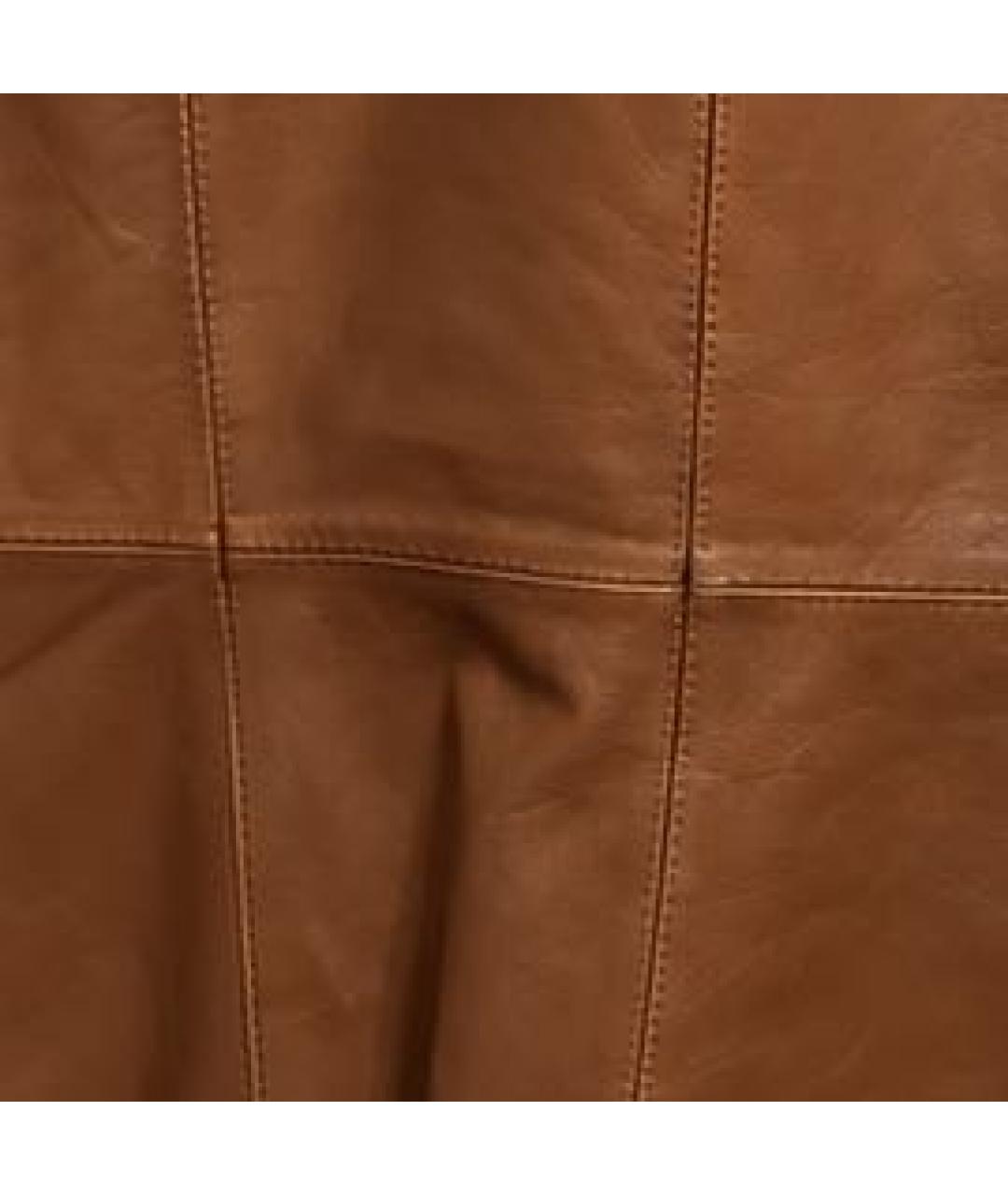 'S MAX MARA Коричневый кожаный жилет, фото 4