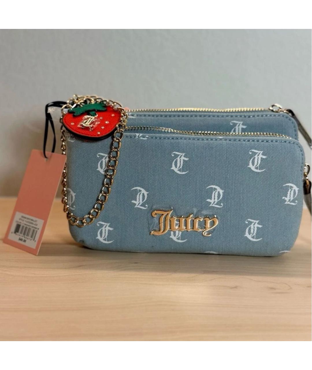 JUICY COUTURE Голубой кошелек, фото 5