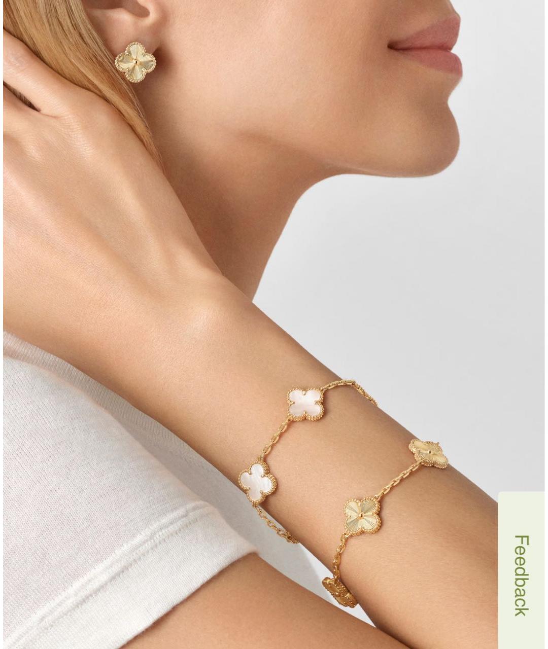 VAN CLEEF & ARPELS Золотые серьги из желтого золота, фото 2