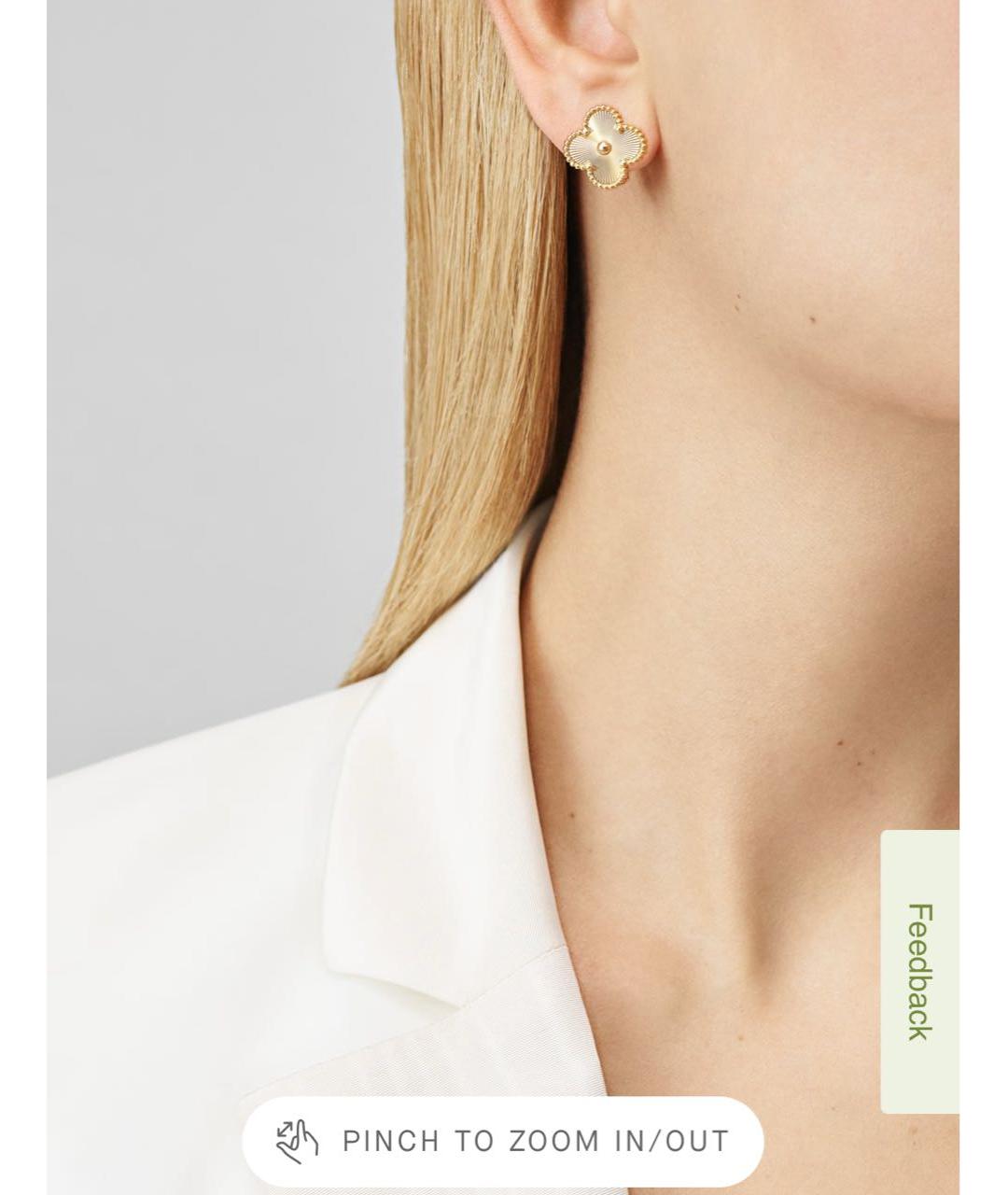 VAN CLEEF & ARPELS Золотые серьги из желтого золота, фото 3