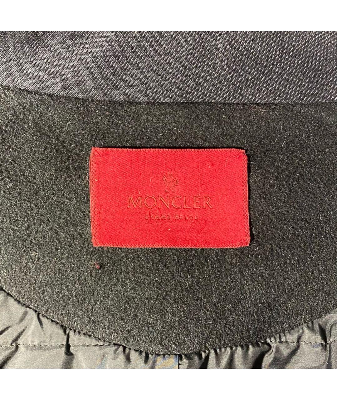 MONCLER Черная шерстяная куртка, фото 3