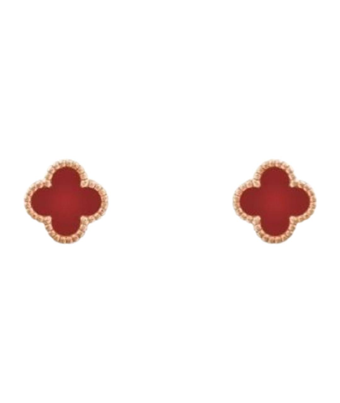 VAN CLEEF & ARPELS Красные серьги из розового золота, фото 1
