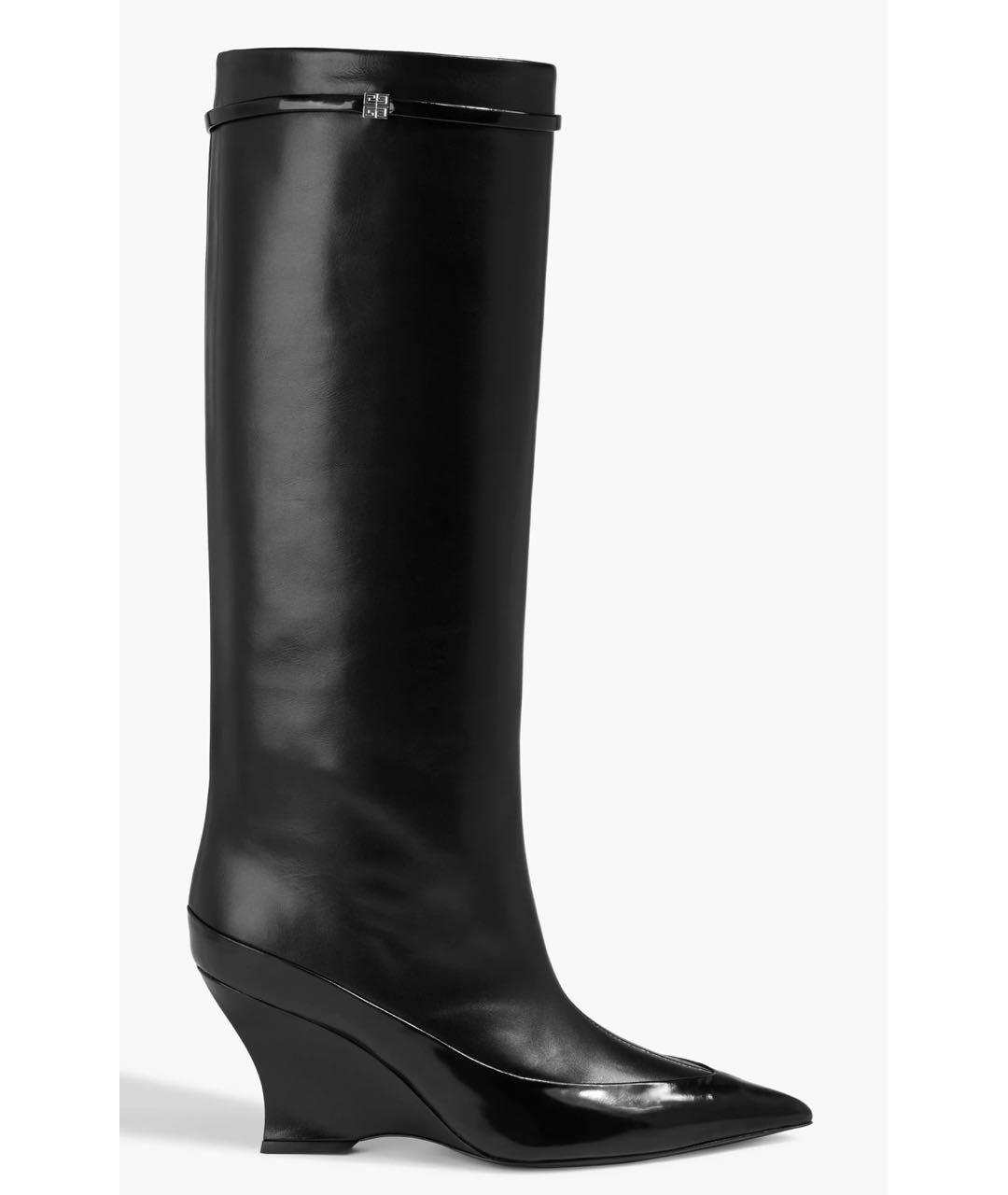 GIVENCHY Черные кожаные сапоги, фото 6