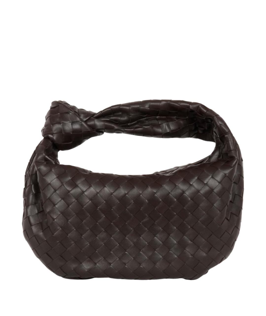 BOTTEGA VENETA Коричневая кожаная сумка с короткими ручками, фото 1