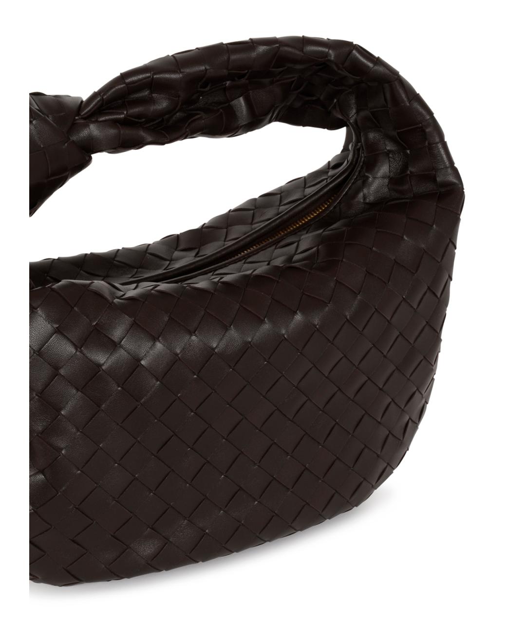 BOTTEGA VENETA Коричневая кожаная сумка с короткими ручками, фото 4
