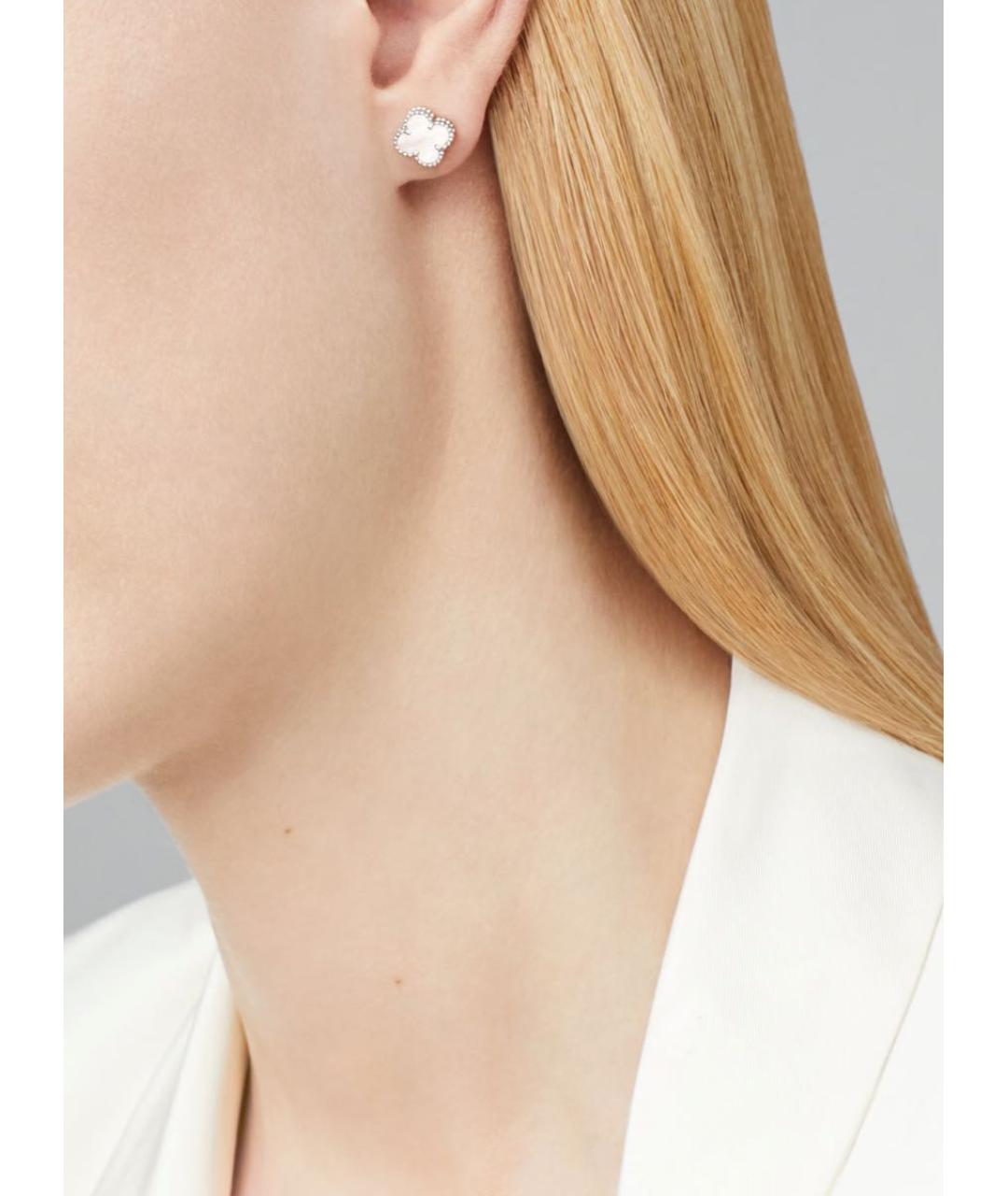 VAN CLEEF & ARPELS Белые серьги из белого золота, фото 2