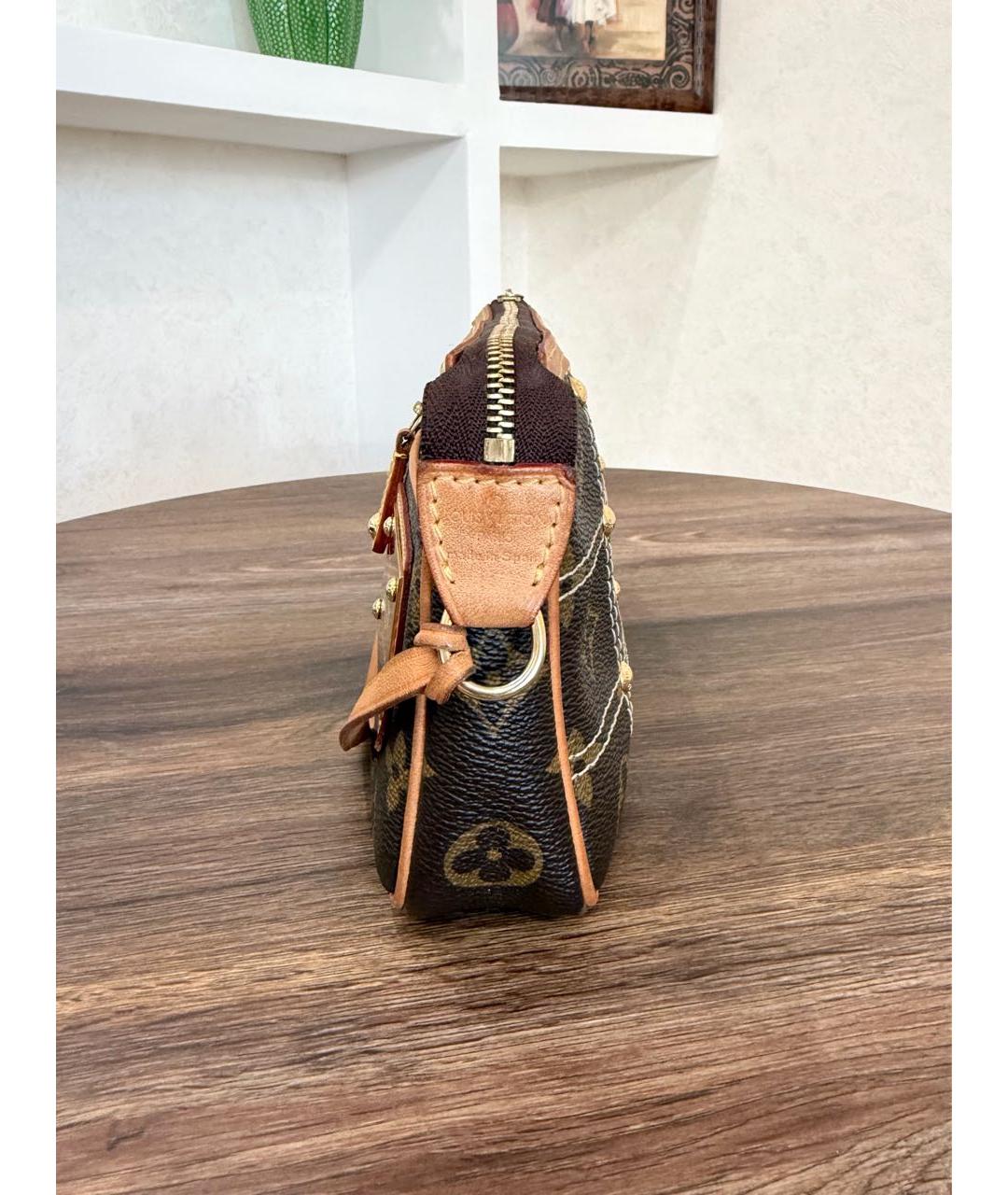 LOUIS VUITTON Коричневая сумка через плечо из канвы, фото 7